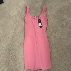 FashionNova Davina Double Scoop Snatched Dress Size Extra Small Brand New